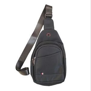 Westend Grey Nylon Unisex Crossbody Sling Bag NWOT